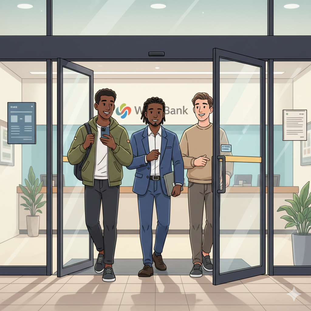 best-high-yield-savings-accounts-korea-expats Comparison chart showing interest rates for expat-exclusive savings accounts from Woori Bank, Shinhan Bank, and Hana Bank in 2026.