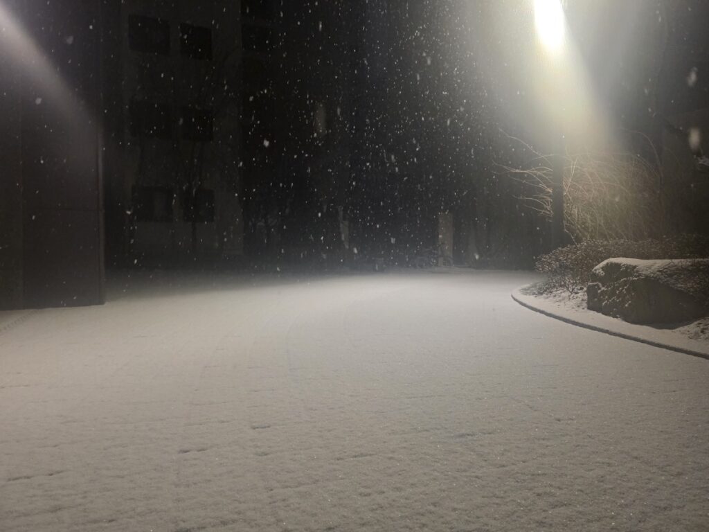 seoul-local-neighborhood-snow-survival Korea Travel: Seoul Snow Season Guide illustrating real-life snow accumulation in residential areas.