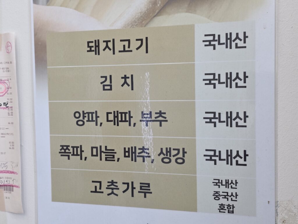 seoul-mandu-protocol-origin-transparency A transparency board showing domestic ingredients, ensuring trust in the Seoul mandu protocol.