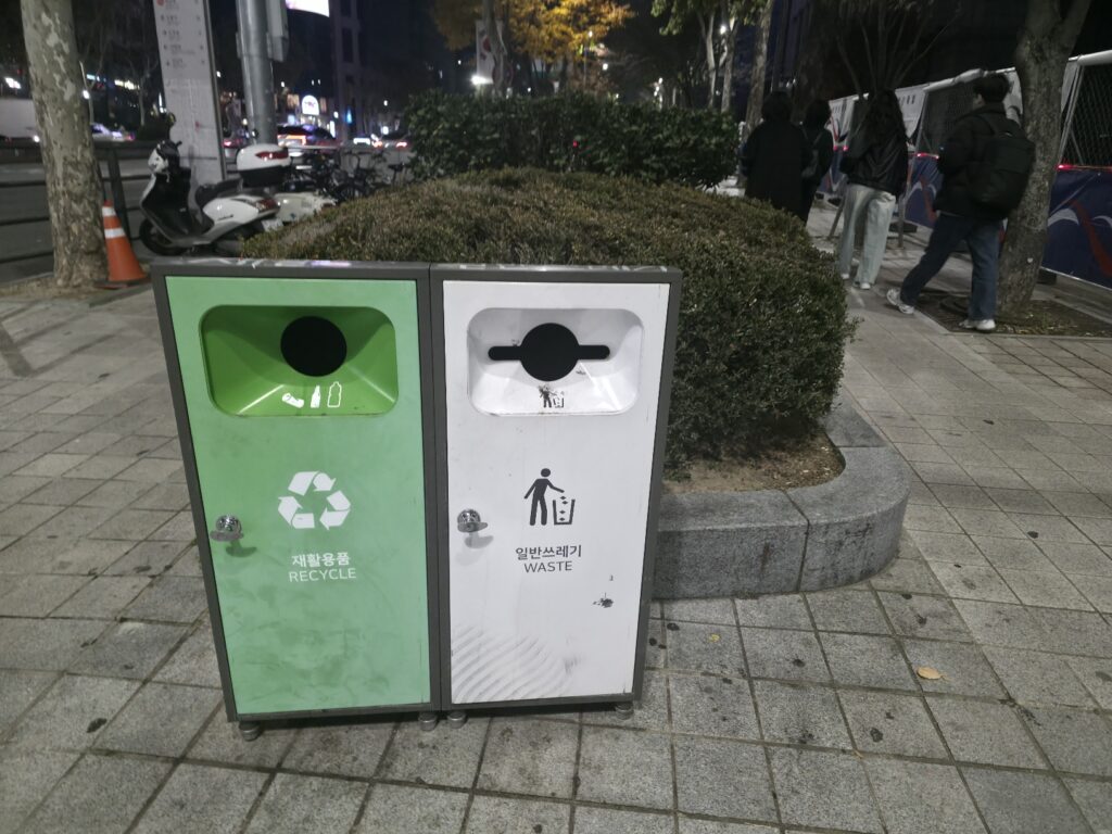 The business district near Yeoksam Station, surrounded by modern office towers and clean streets.